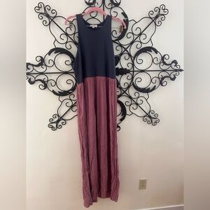 Loft Two Tone Maxi Dress